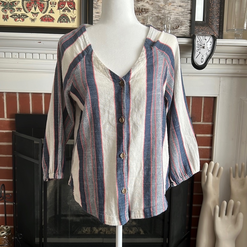 Cloth & Stone for Anthropologie Medium Button Blouse